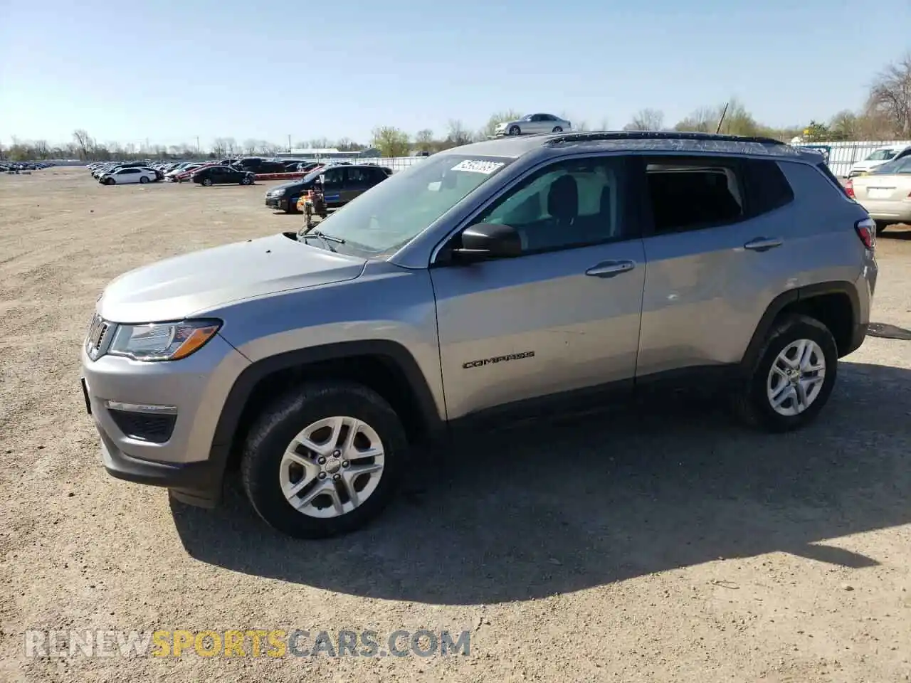 1 Photograph of a damaged car 3C4NJDAB1KT802816 JEEP COMPASS 2019