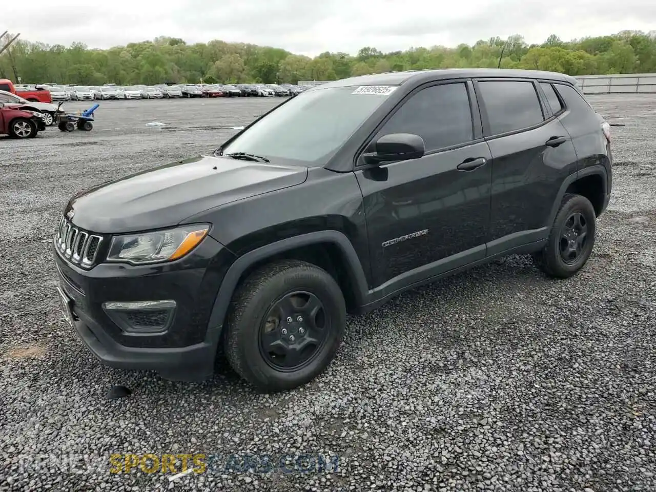 1 Photograph of a damaged car 3C4NJDAB4KT803099 JEEP COMPASS 2019