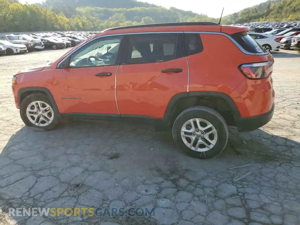 2 Photograph of a damaged car 3C4NJDAB6KT724484 JEEP COMPASS 2019