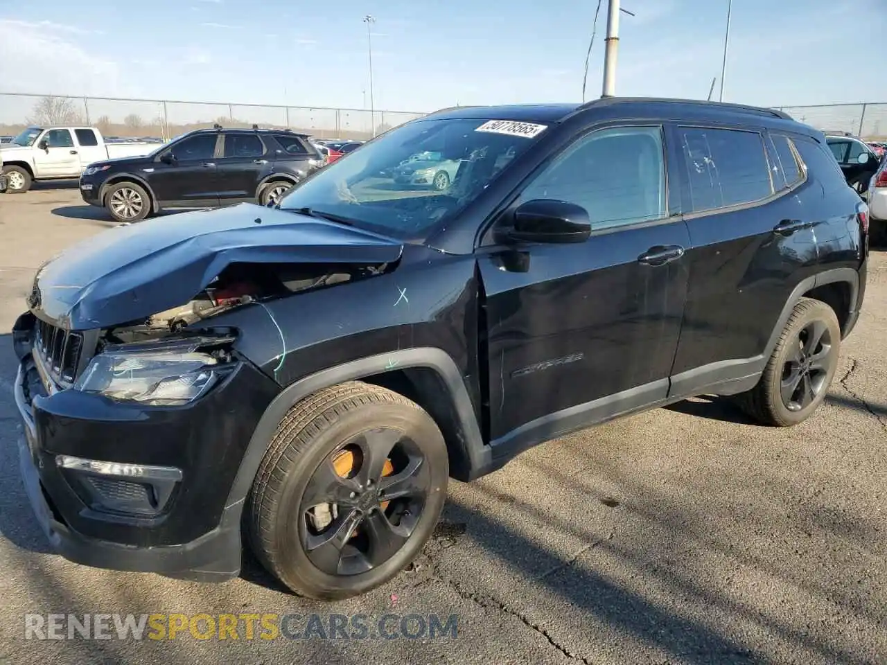 1 Photograph of a damaged car 3C4NJDBB0KT622810 JEEP COMPASS 2019