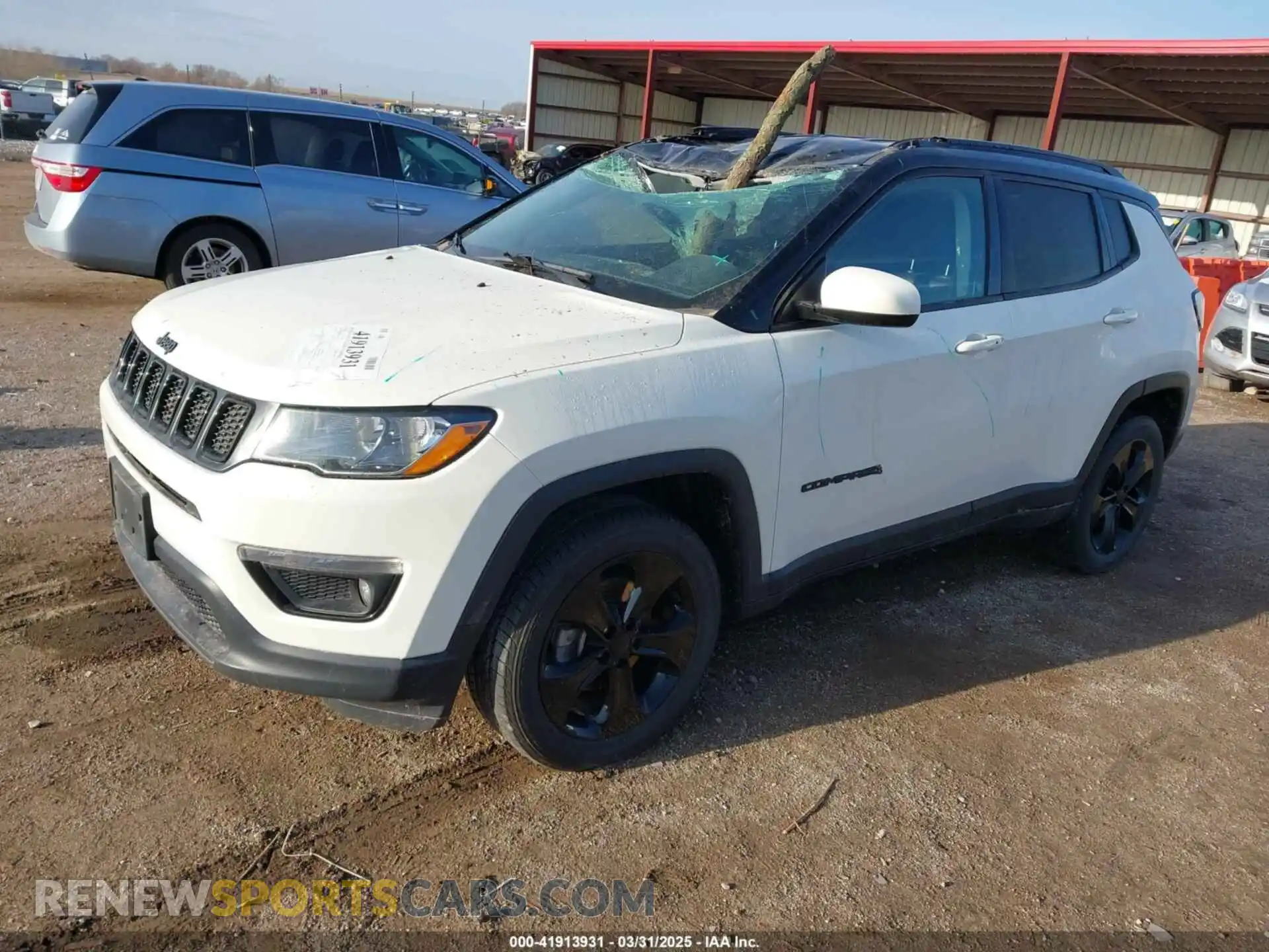 2 Photograph of a damaged car 3C4NJDBB0KT629952 JEEP COMPASS 2019