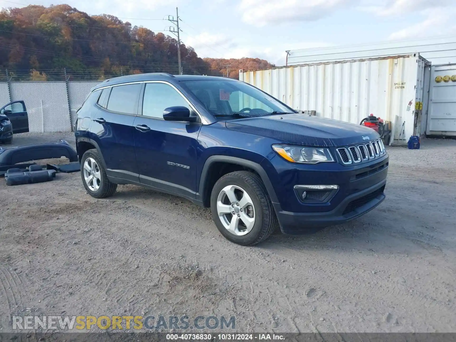 1 Photograph of a damaged car 3C4NJDBB0KT818133 JEEP COMPASS 2019