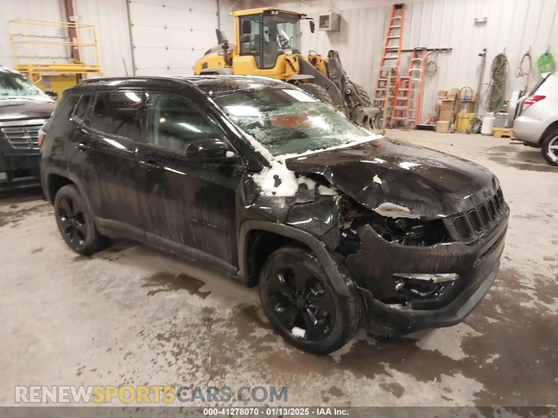 1 Photograph of a damaged car 3C4NJDBB0KT838995 JEEP COMPASS 2019