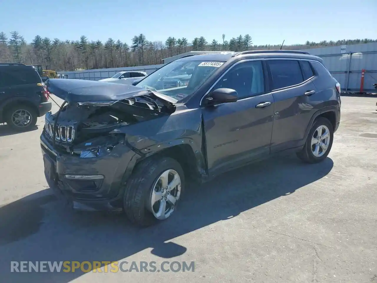 1 Photograph of a damaged car 3C4NJDBB1KT678948 JEEP COMPASS 2019