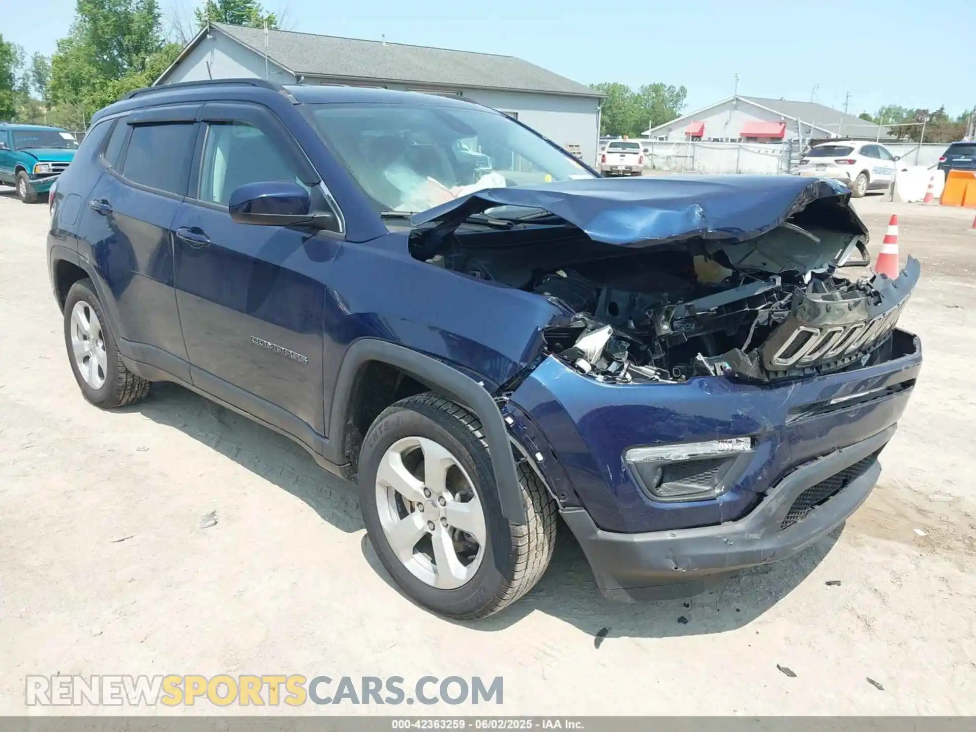 1 Photograph of a damaged car 3C4NJDBB2KT650866 JEEP COMPASS 2019