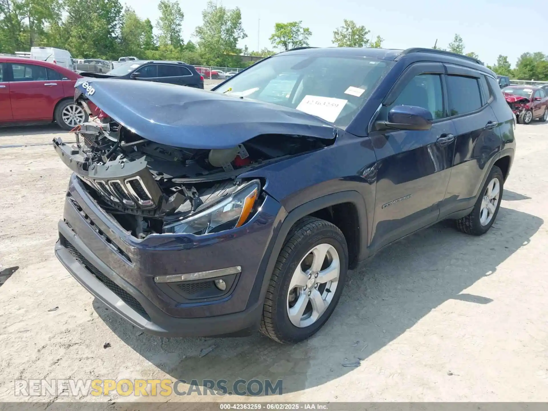 2 Photograph of a damaged car 3C4NJDBB2KT650866 JEEP COMPASS 2019