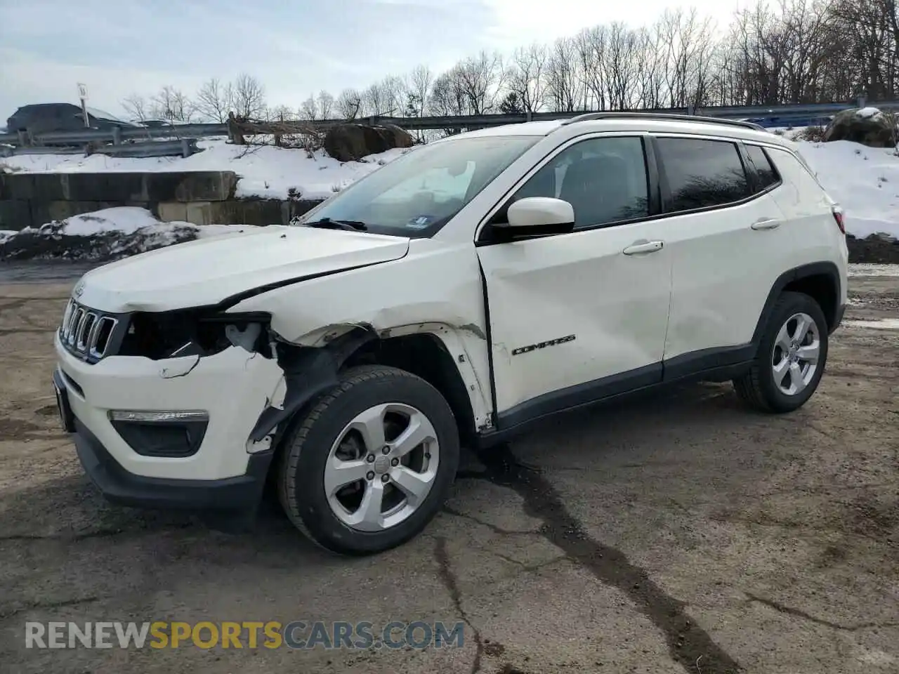 1 Photograph of a damaged car 3C4NJDBB2KT678506 JEEP COMPASS 2019