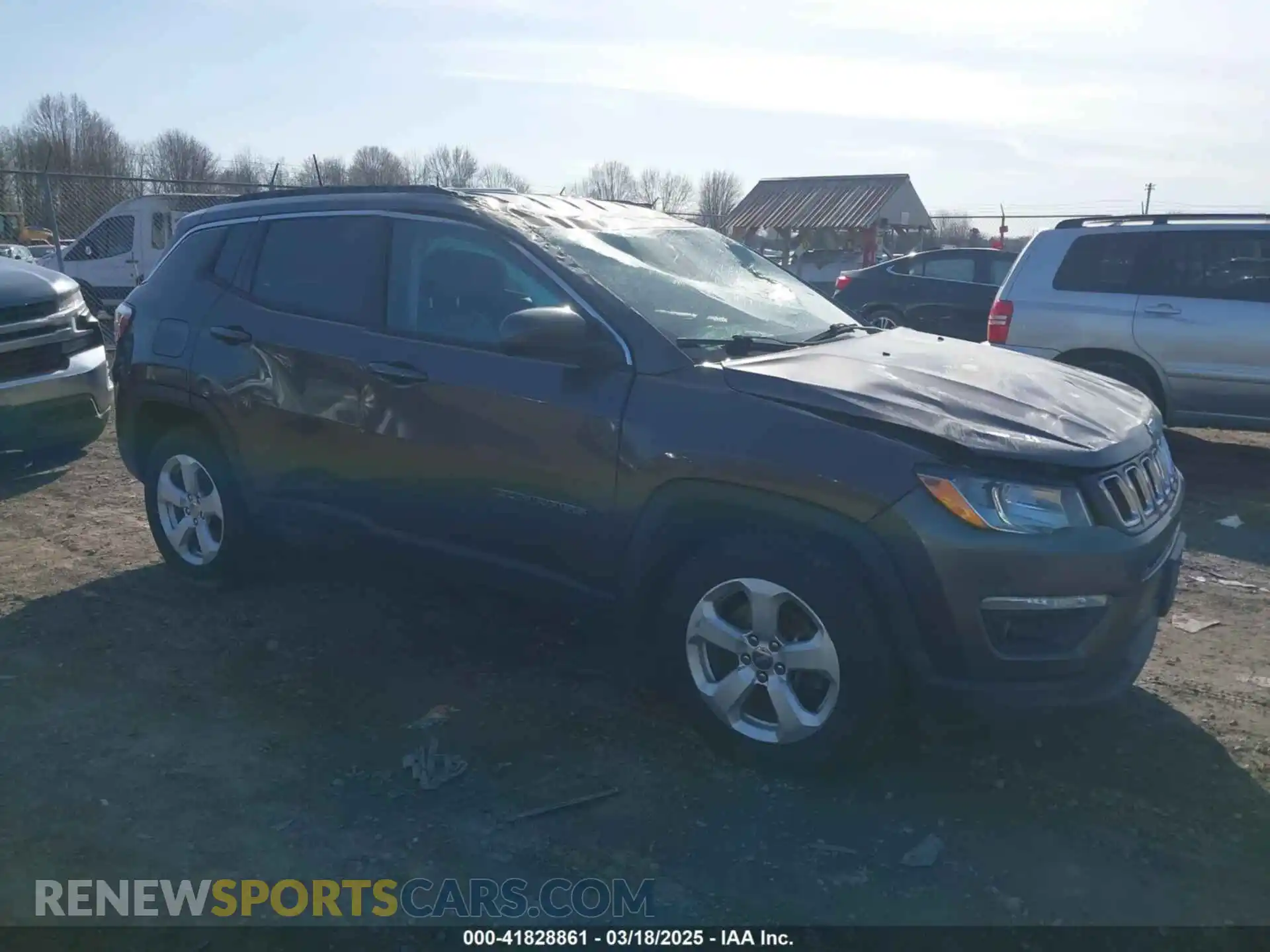 1 Photograph of a damaged car 3C4NJDBB2KT760879 JEEP COMPASS 2019