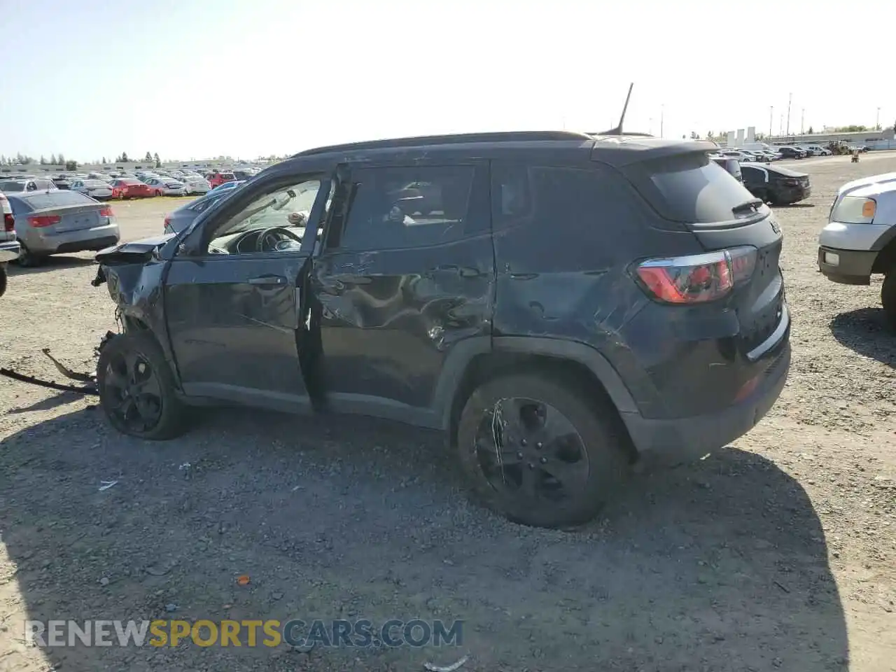 2 Photograph of a damaged car 3C4NJDBB2KT826587 JEEP COMPASS 2019