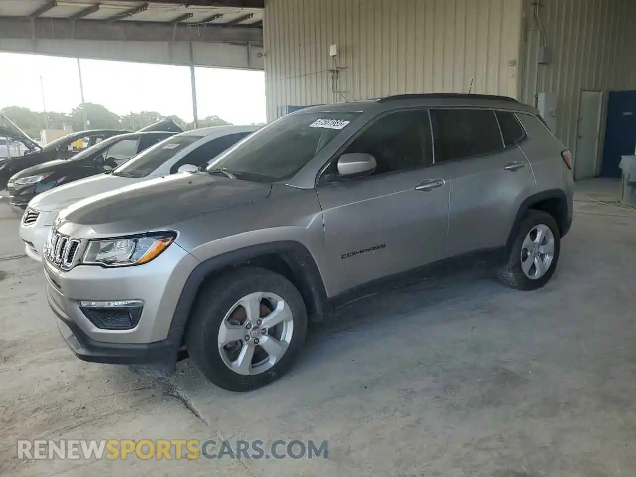 1 Photograph of a damaged car 3C4NJDBB3KT599863 JEEP COMPASS 2019