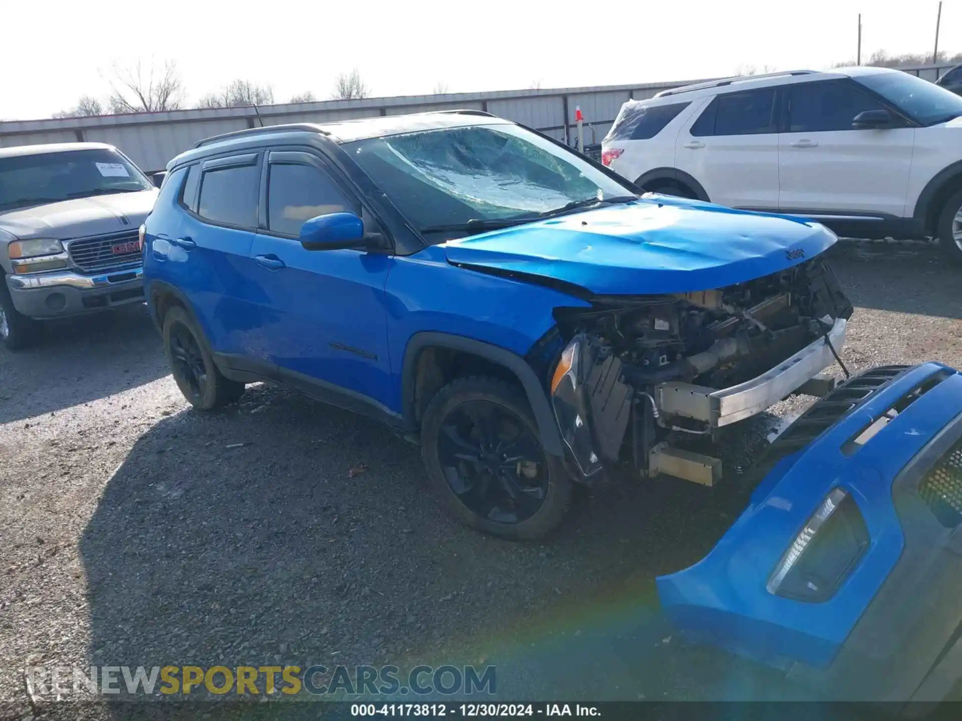 1 Photograph of a damaged car 3C4NJDBB3KT619609 JEEP COMPASS 2019