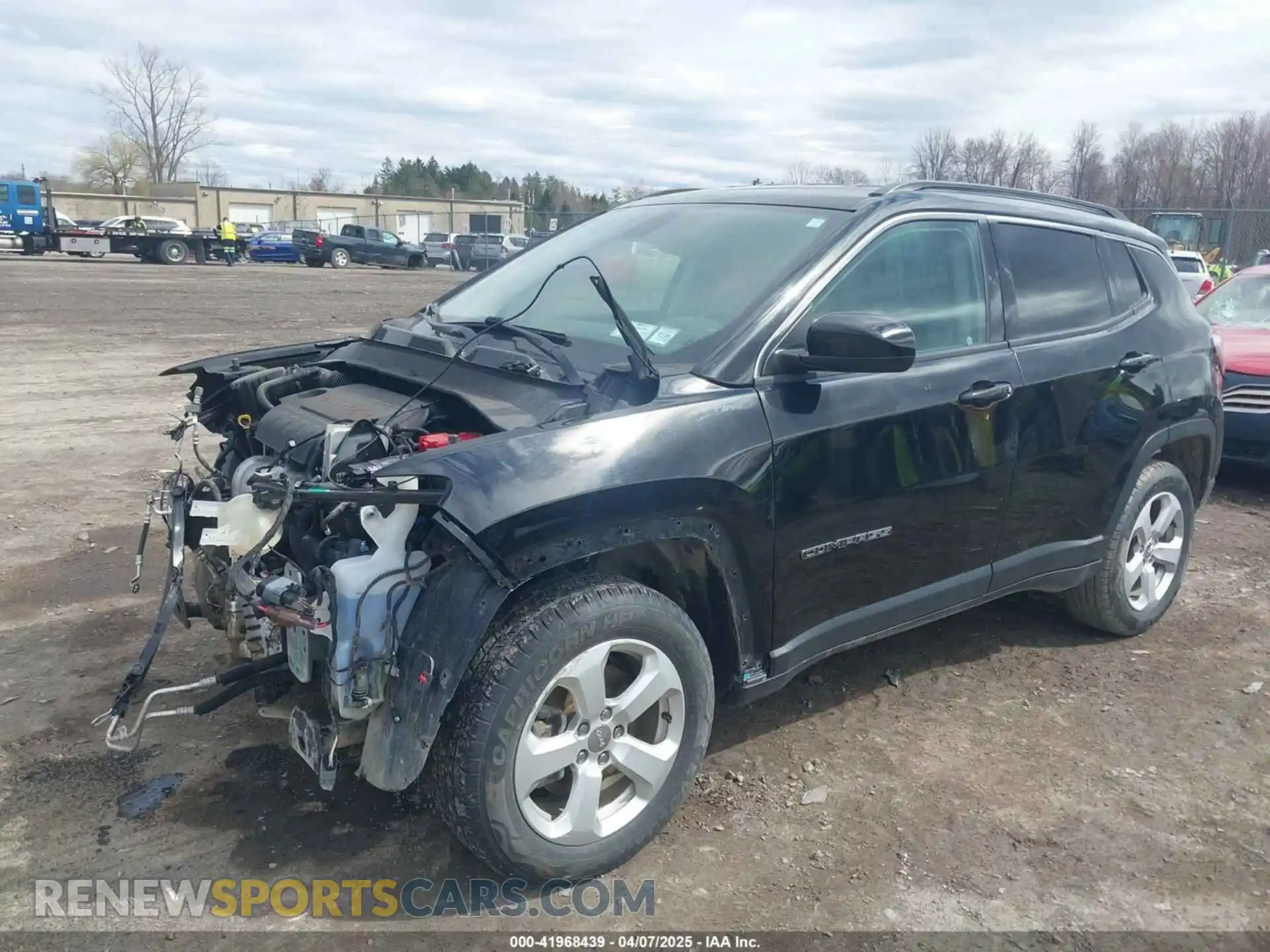 2 Photograph of a damaged car 3C4NJDBB3KT654330 JEEP COMPASS 2019