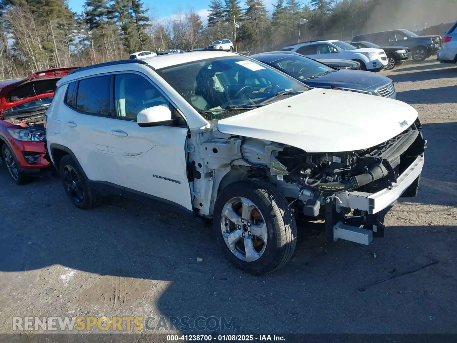 1 Photograph of a damaged car 3C4NJDBB5KT766935 JEEP COMPASS 2019