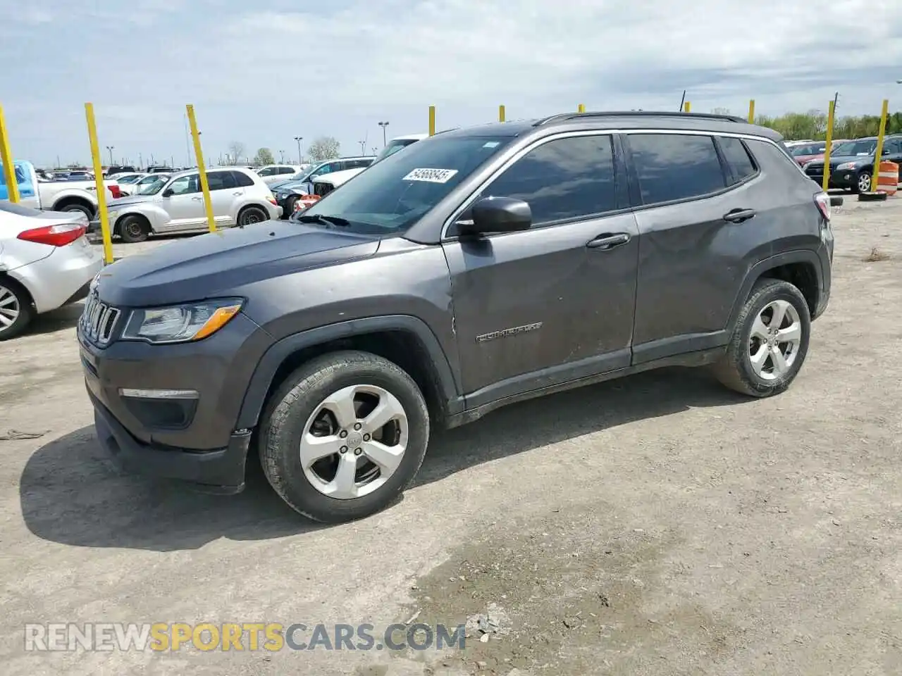 1 Photograph of a damaged car 3C4NJDBB6KT595466 JEEP COMPASS 2019
