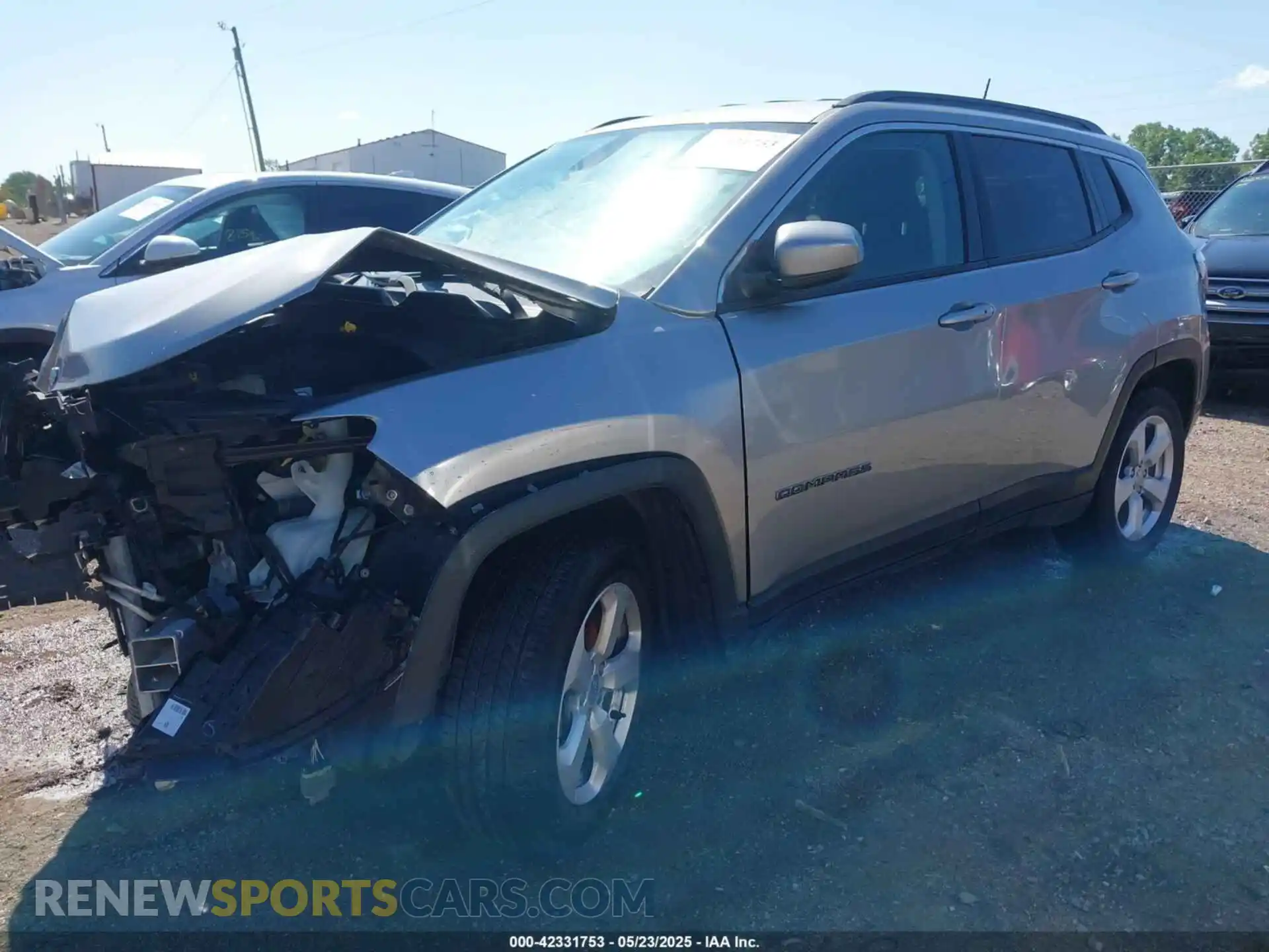 2 Photograph of a damaged car 3C4NJDBB6KT697110 JEEP COMPASS 2019