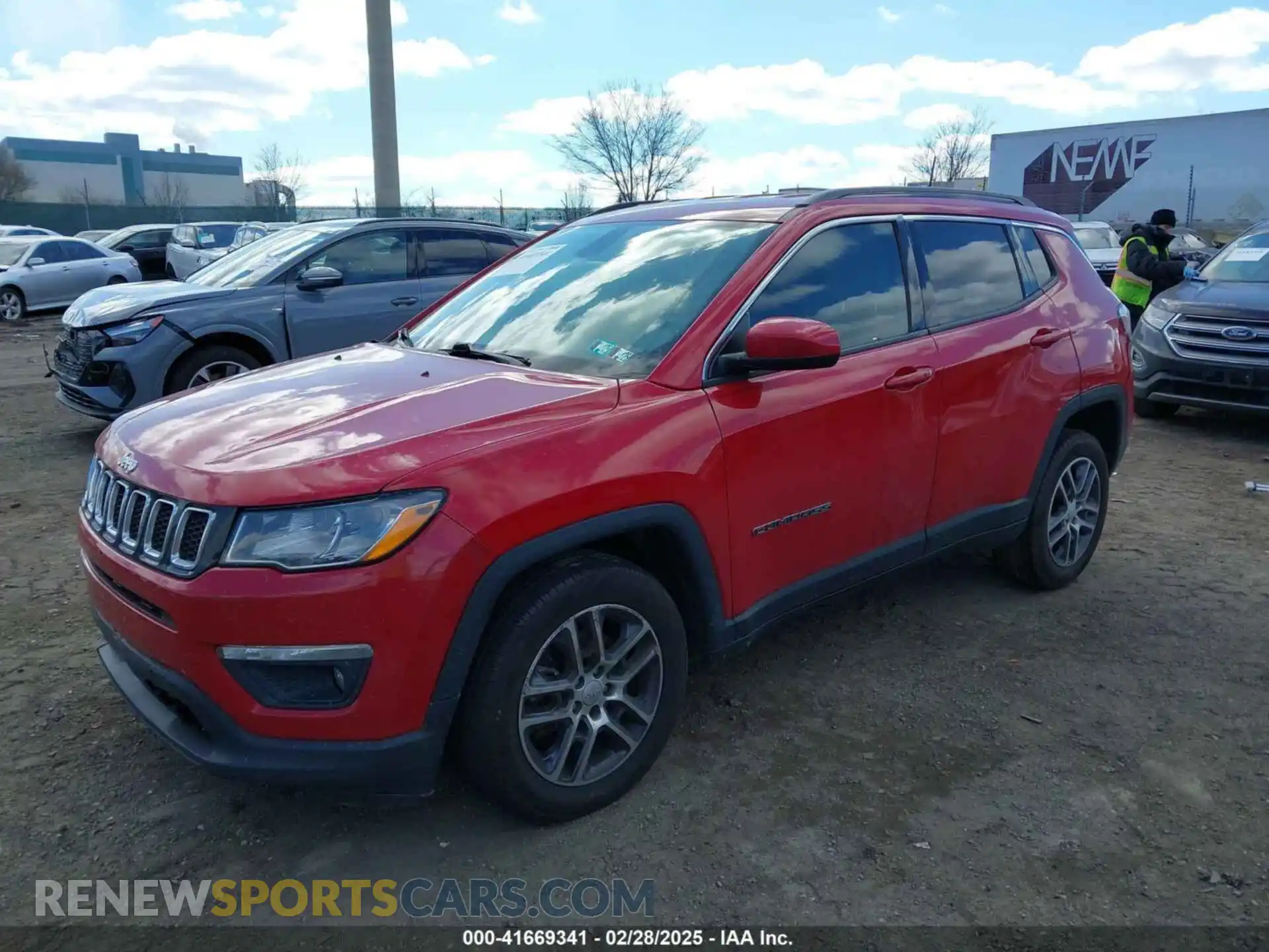 2 Photograph of a damaged car 3C4NJDBB7KT828772 JEEP COMPASS 2019