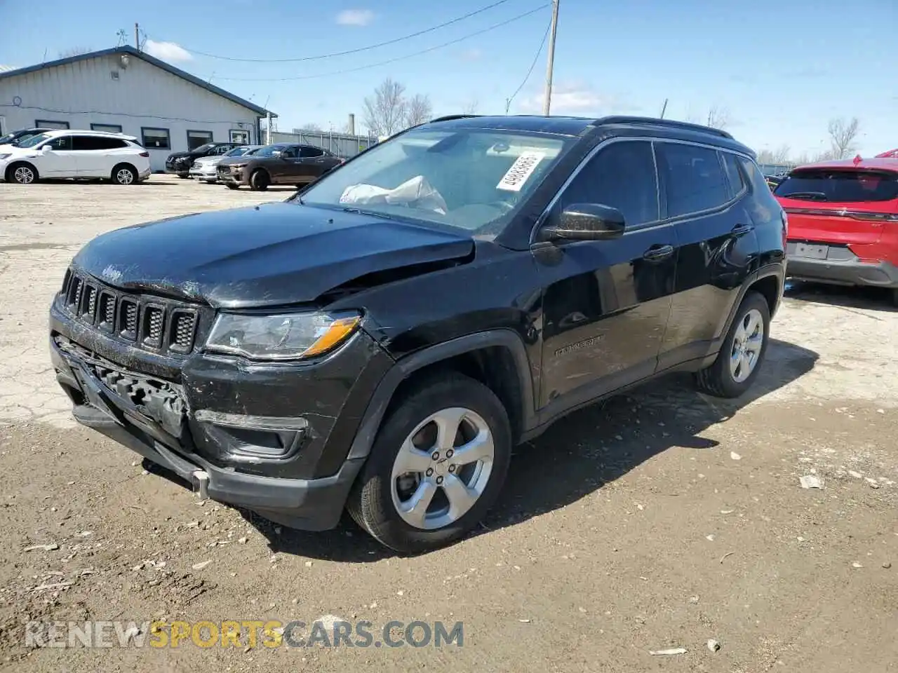 1 Photograph of a damaged car 3C4NJDBB7KT847886 JEEP COMPASS 2019
