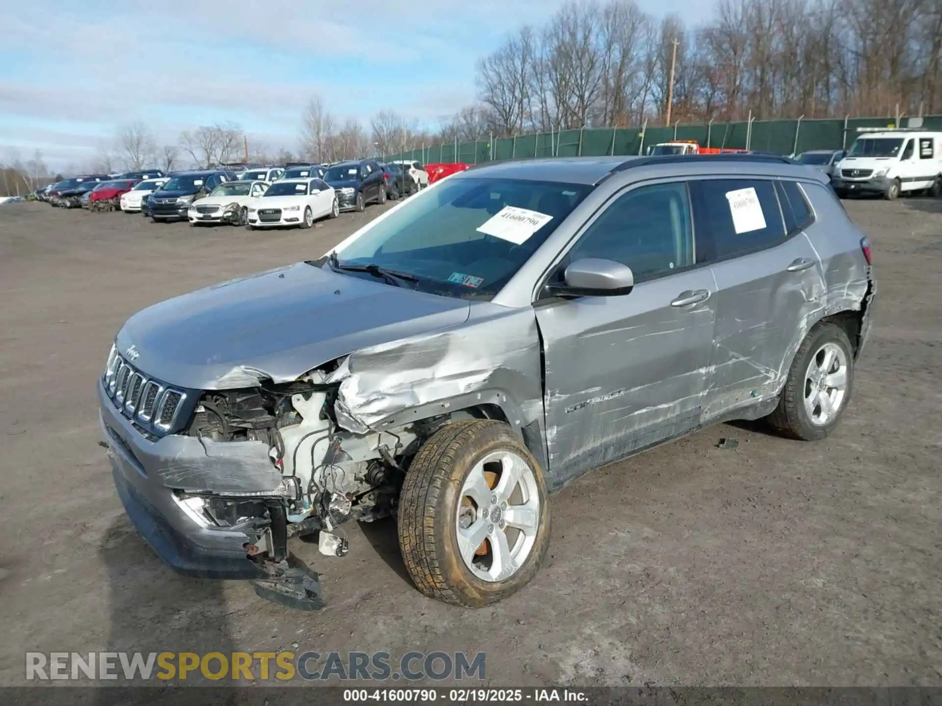2 Photograph of a damaged car 3C4NJDBB8KT596800 JEEP COMPASS 2019