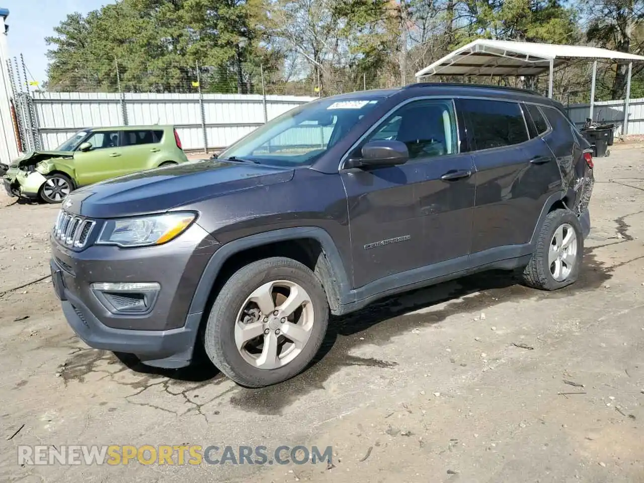 1 Photograph of a damaged car 3C4NJDBB8KT836234 JEEP COMPASS 2019
