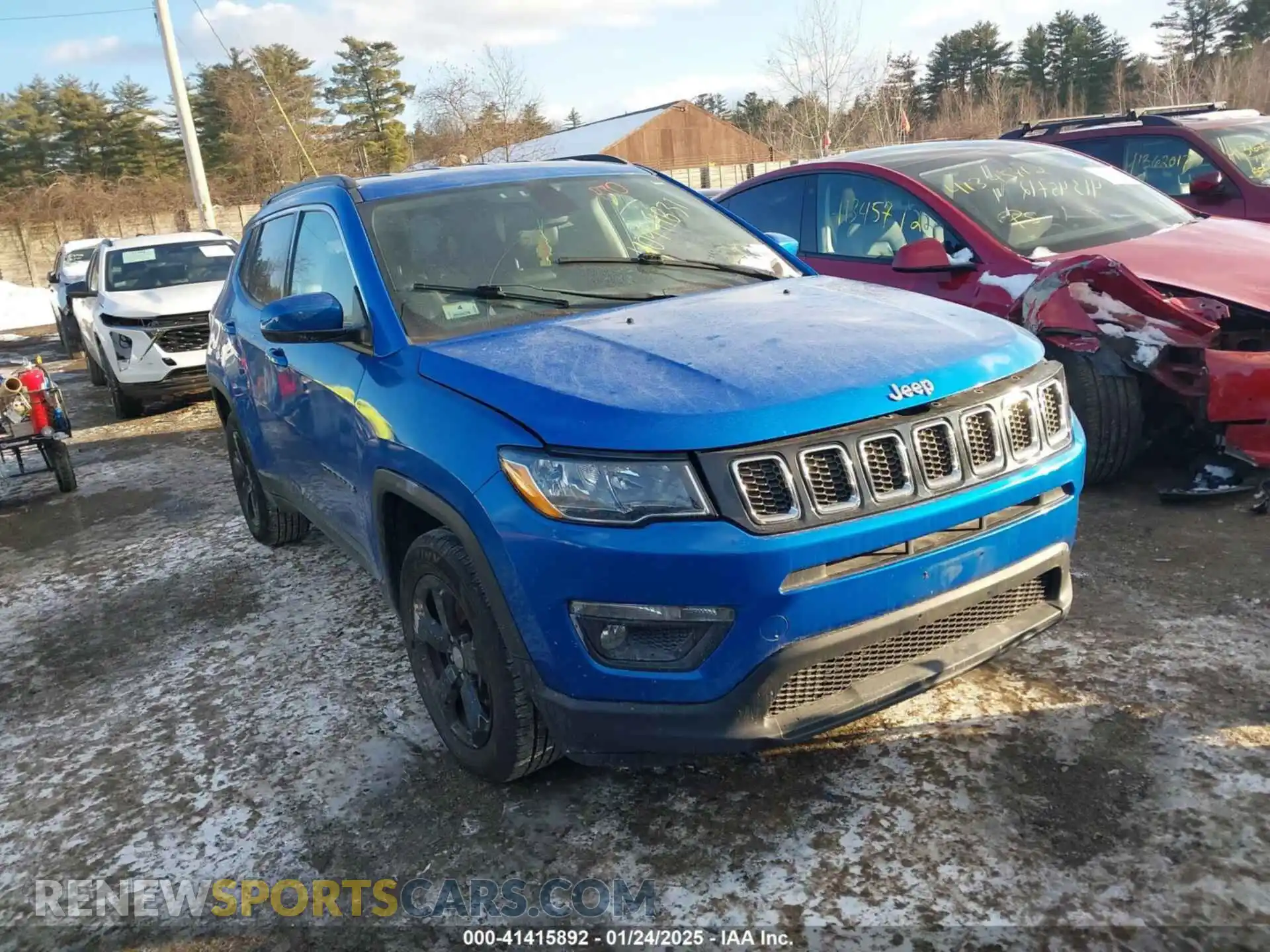 1 Photograph of a damaged car 3C4NJDBBXKT596958 JEEP COMPASS 2019
