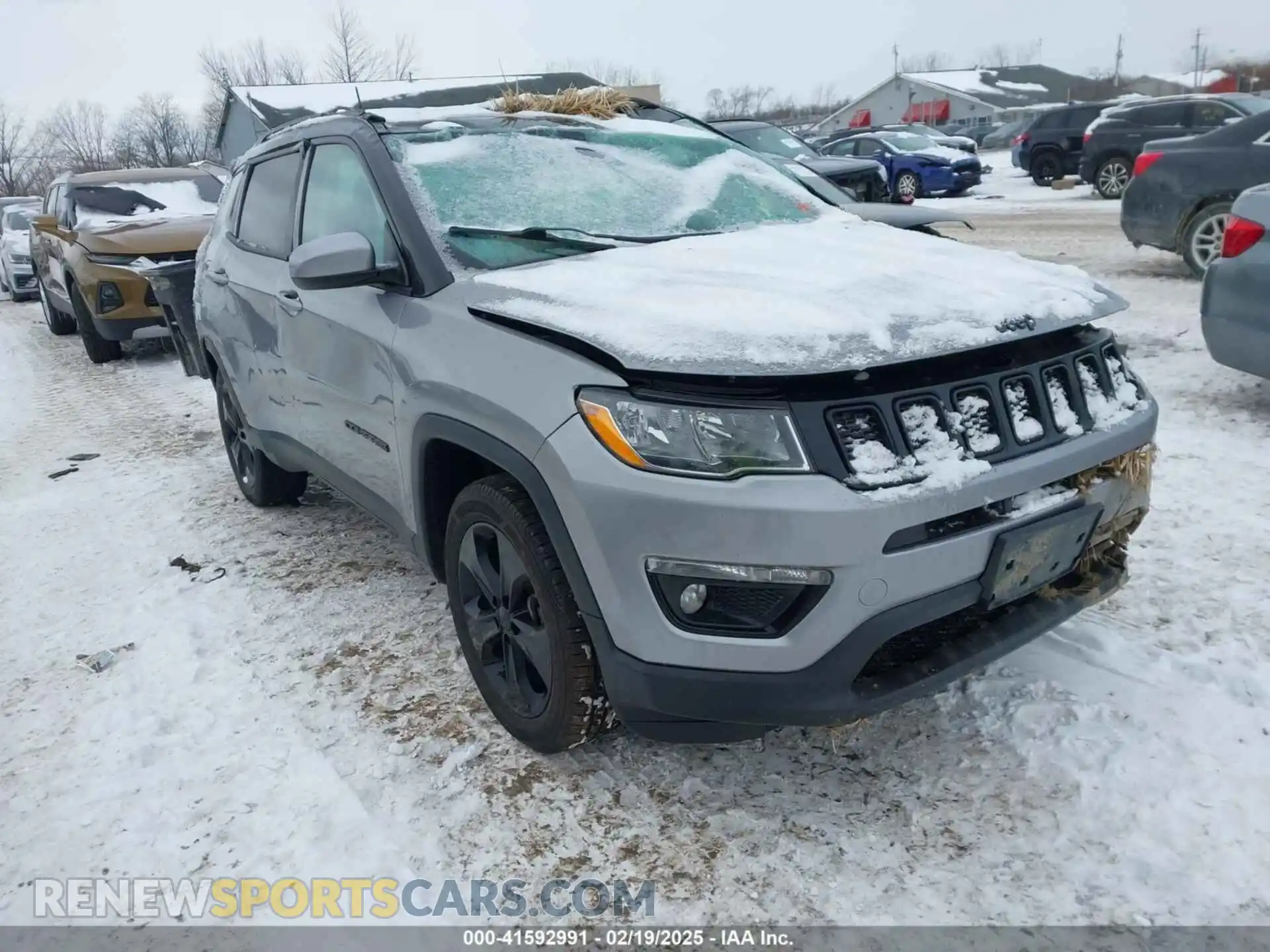 1 Photograph of a damaged car 3C4NJDBBXKT840382 JEEP COMPASS 2019