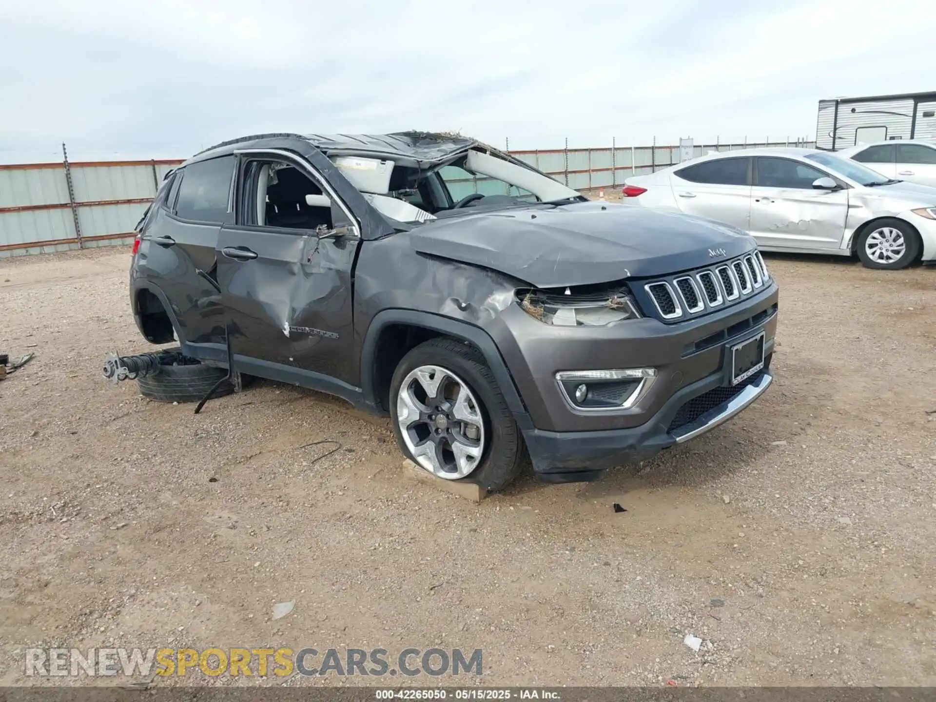 1 Photograph of a damaged car 3C4NJDCB1KT641767 JEEP COMPASS 2019