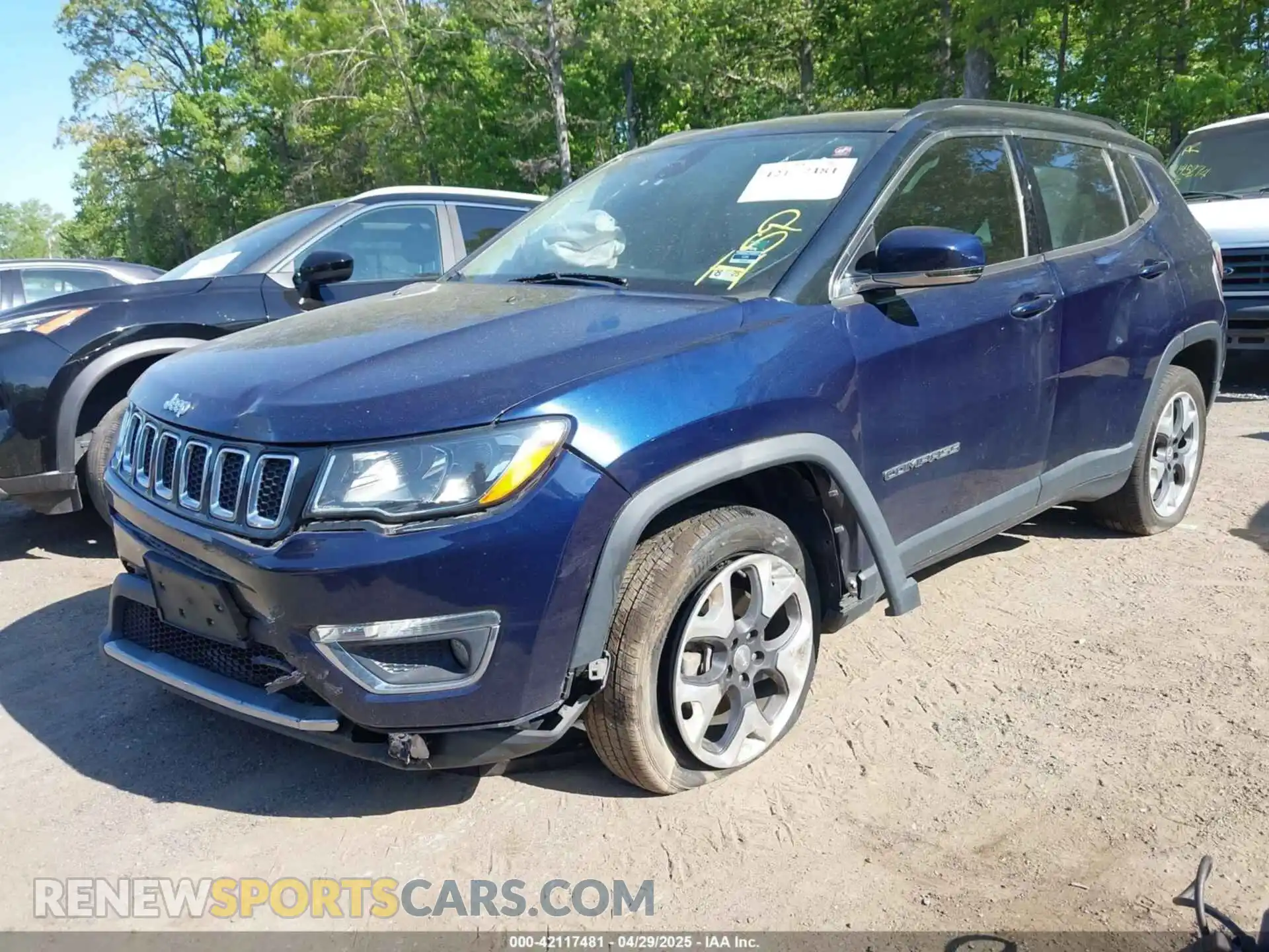 2 Photograph of a damaged car 3C4NJDCB1KT680147 JEEP COMPASS 2019