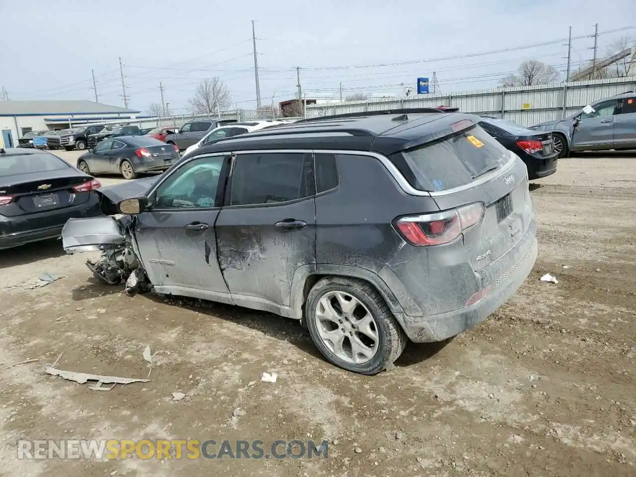 2 Photograph of a damaged car 3C4NJDCB1KT704656 JEEP COMPASS 2019