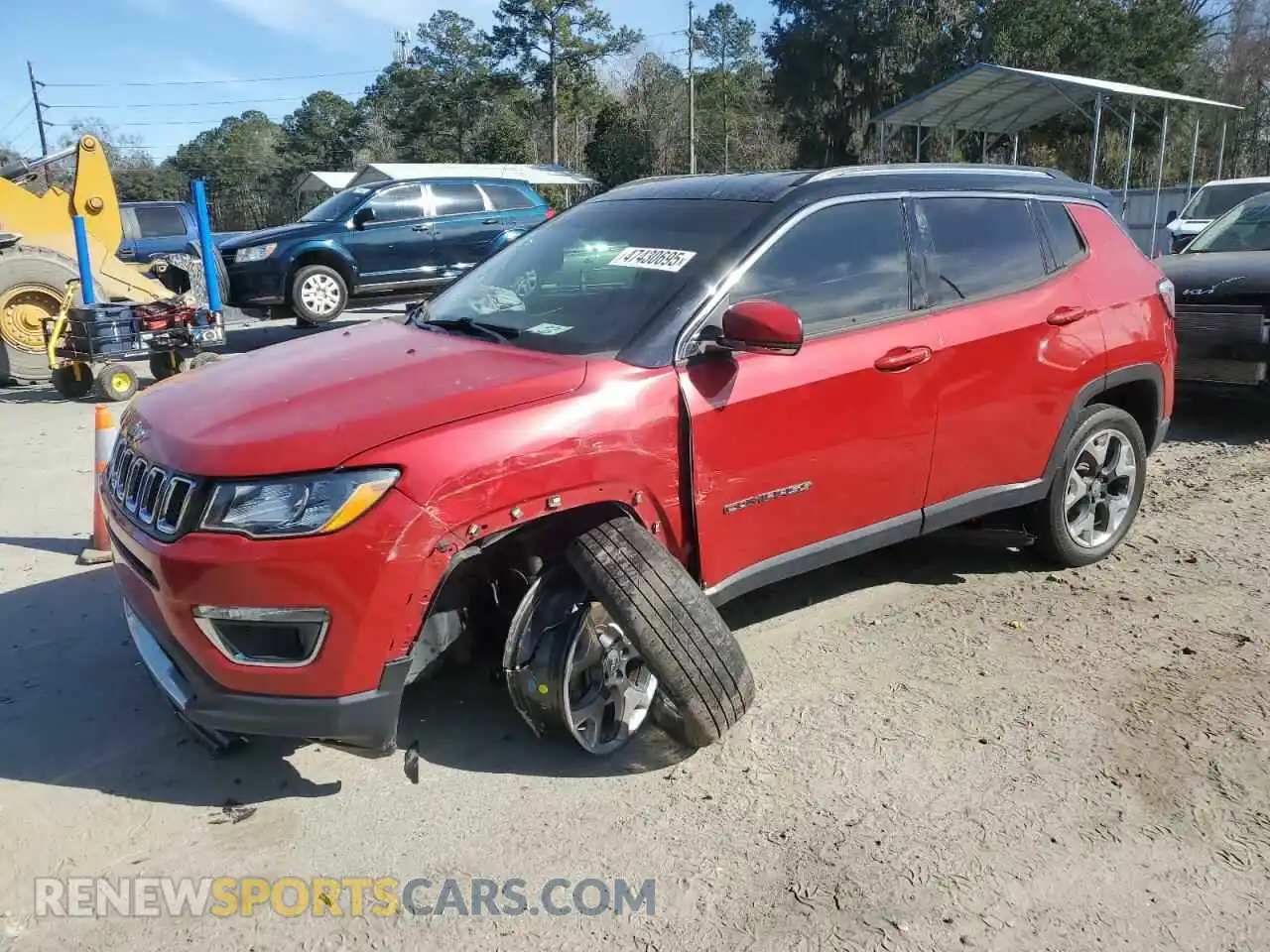 1 Photograph of a damaged car 3C4NJDCB1KT753677 JEEP COMPASS 2019