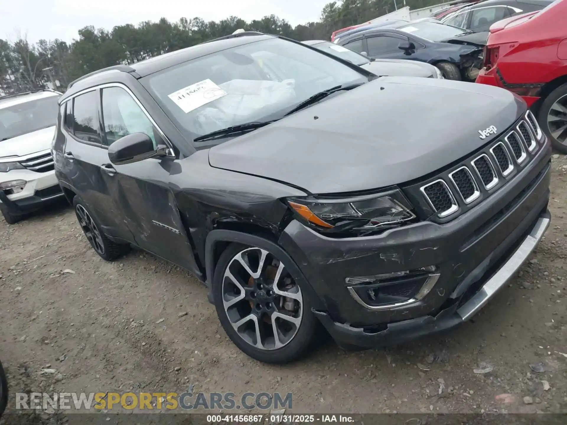 1 Photograph of a damaged car 3C4NJDCB2KT647108 JEEP COMPASS 2019