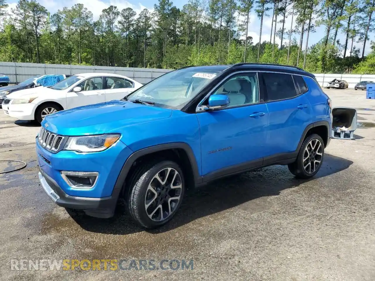 1 Photograph of a damaged car 3C4NJDCB3KT730837 JEEP COMPASS 2019