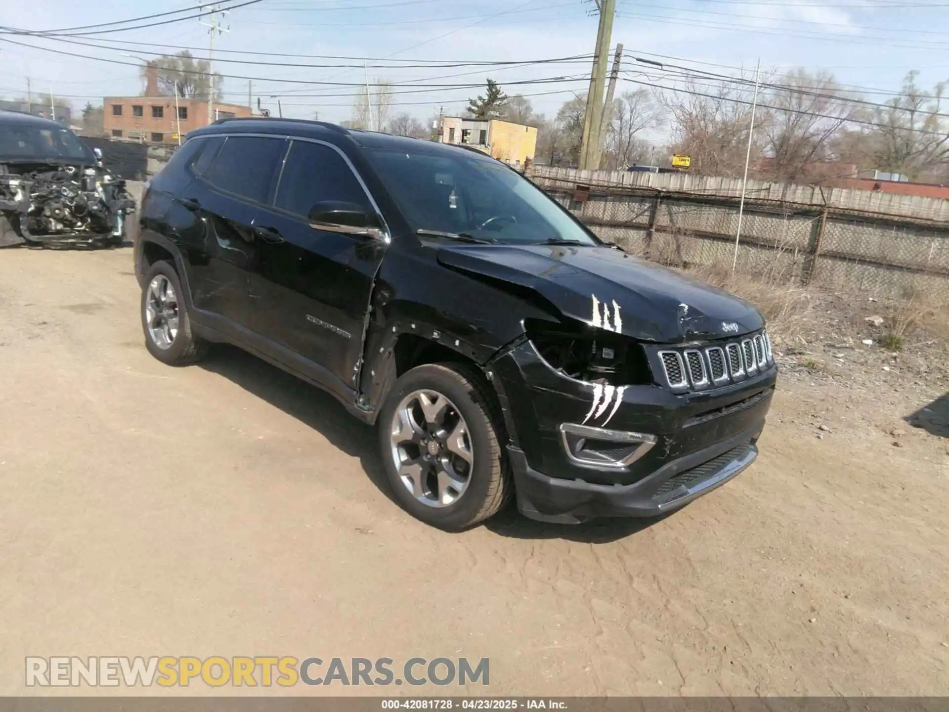 1 Photograph of a damaged car 3C4NJDCB4KT674567 JEEP COMPASS 2019