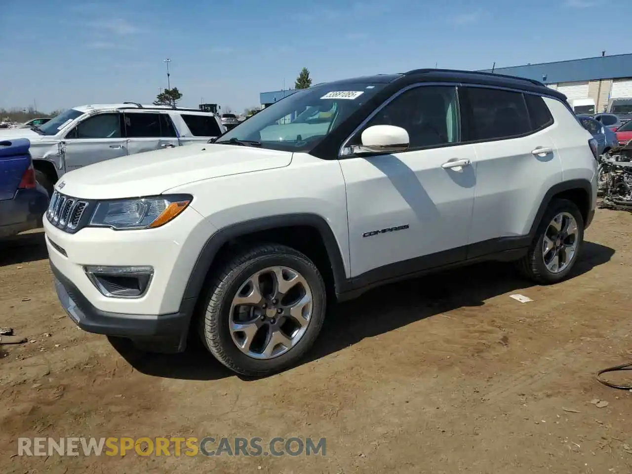 1 Photograph of a damaged car 3C4NJDCB4KT791758 JEEP COMPASS 2019