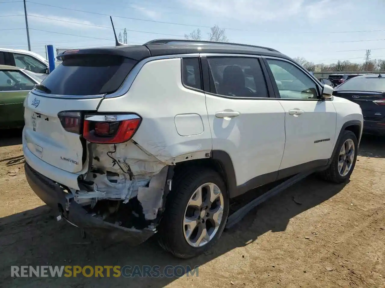 3 Photograph of a damaged car 3C4NJDCB4KT791758 JEEP COMPASS 2019