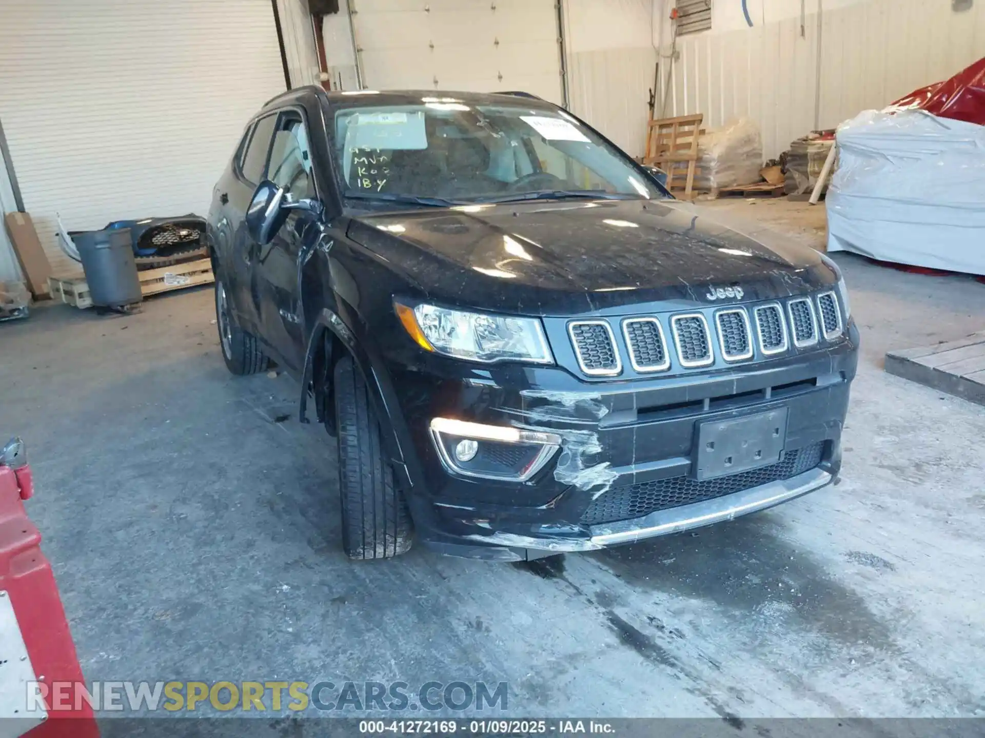 1 Photograph of a damaged car 3C4NJDCB4KT826881 JEEP COMPASS 2019