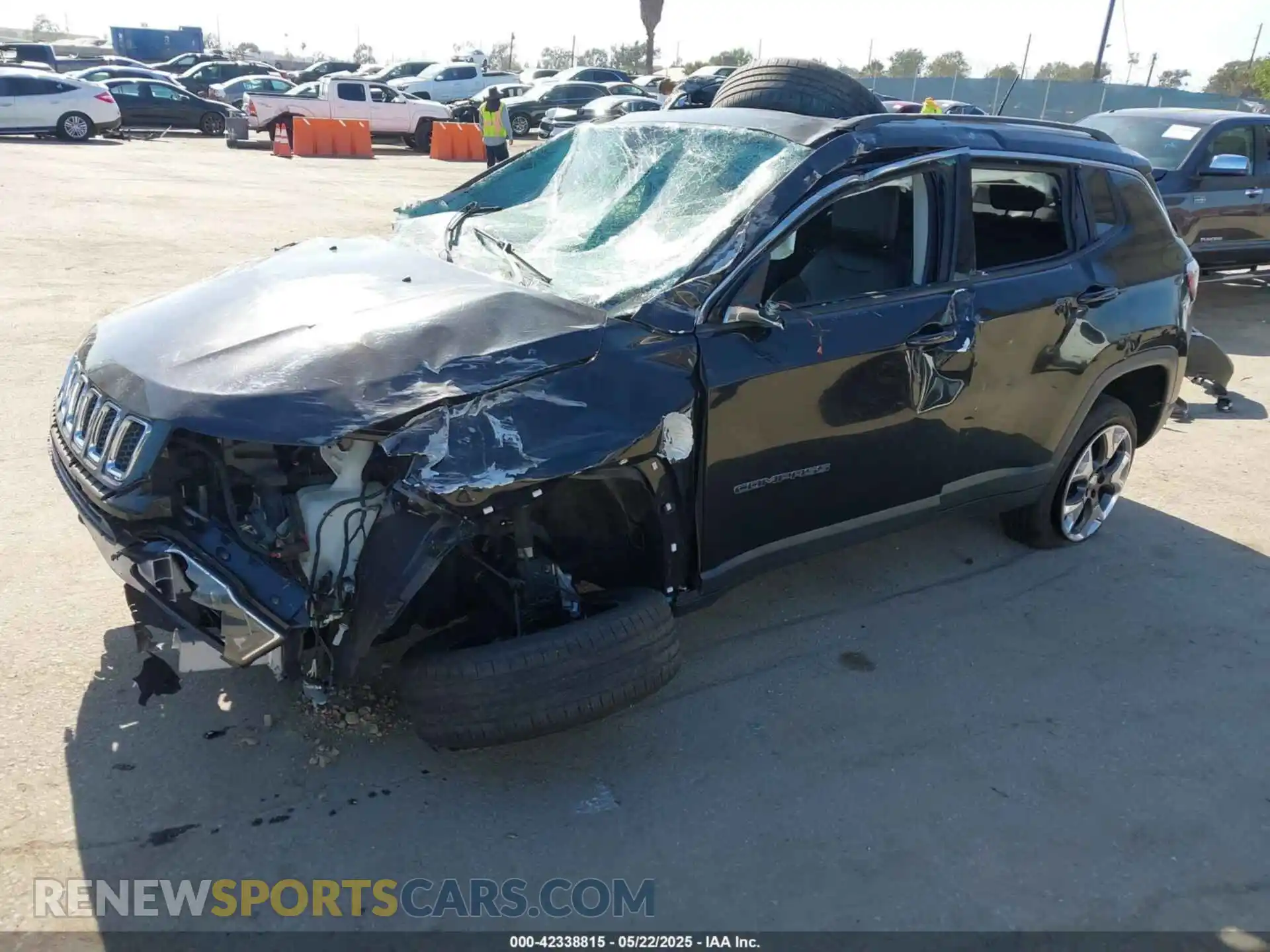2 Photograph of a damaged car 3C4NJDCB6KT653901 JEEP COMPASS 2019