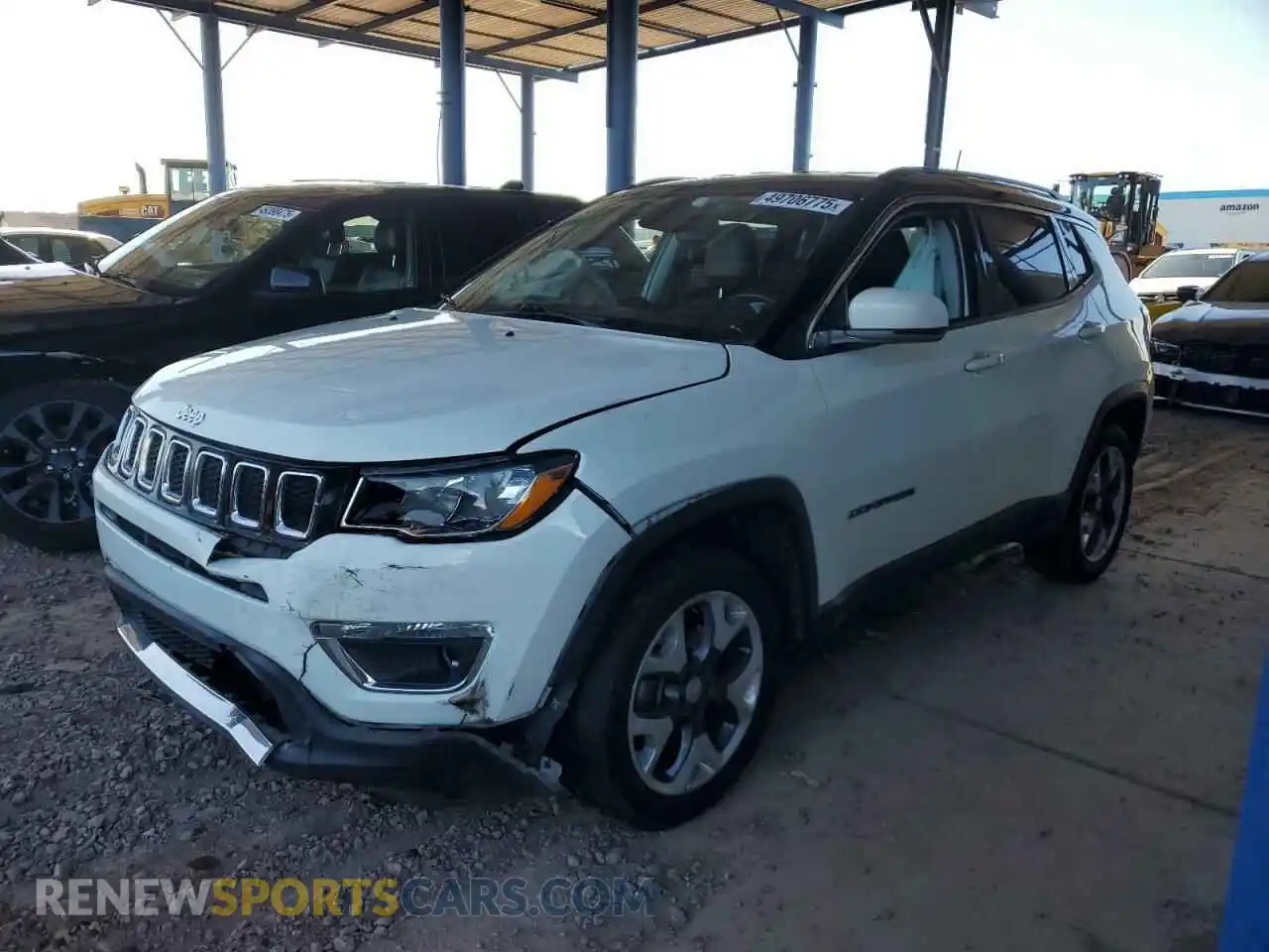 1 Photograph of a damaged car 3C4NJDCB6KT754971 JEEP COMPASS 2019