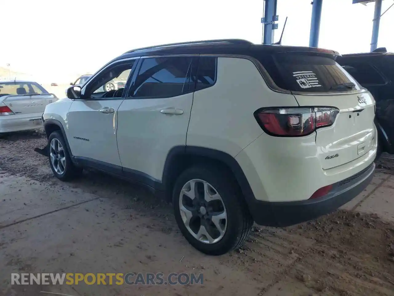 2 Photograph of a damaged car 3C4NJDCB6KT754971 JEEP COMPASS 2019