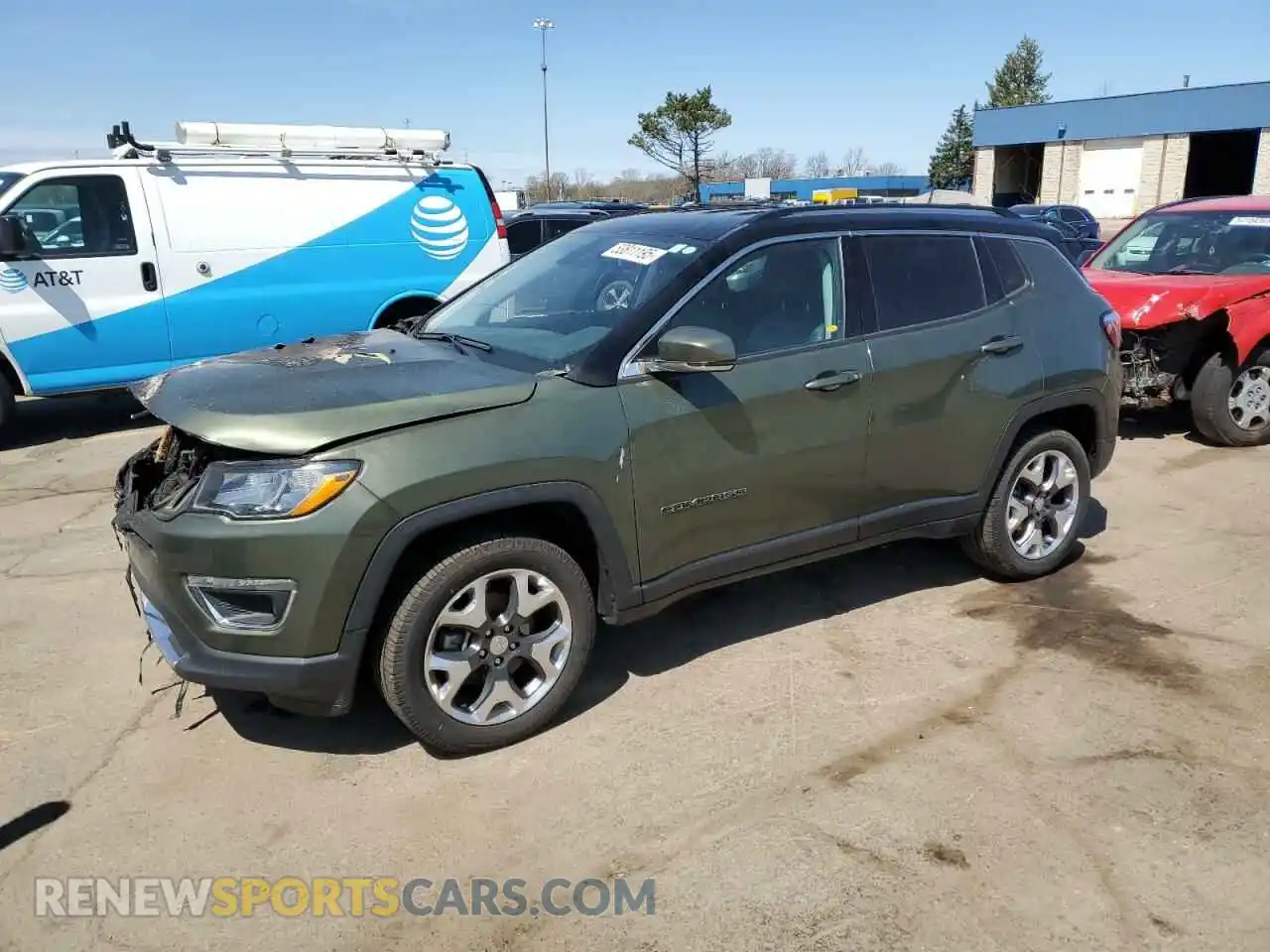 1 Photograph of a damaged car 3C4NJDCB6KT780972 JEEP COMPASS 2019