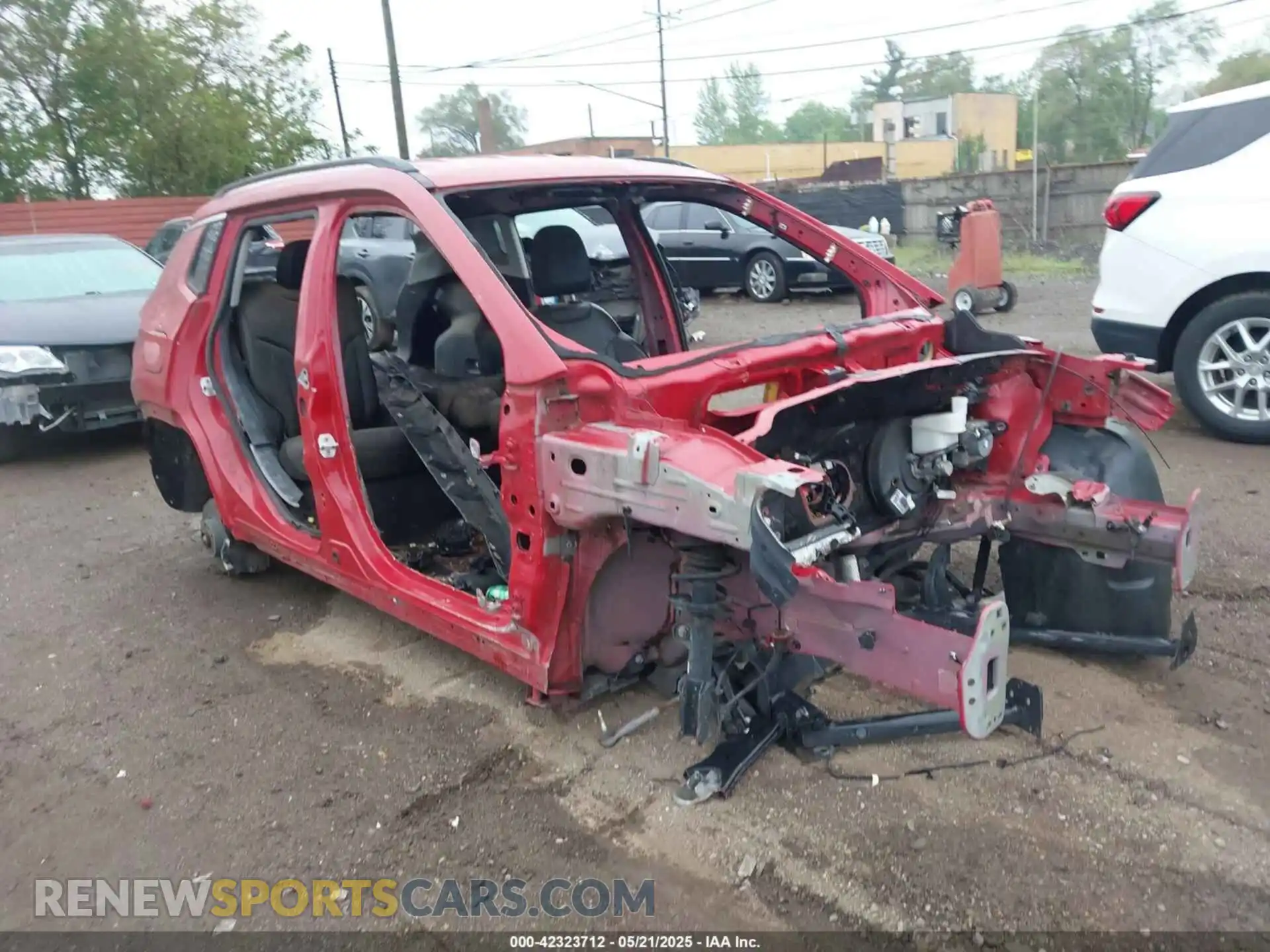 1 Photograph of a damaged car 3C4NJDCB7KT791012 JEEP COMPASS 2019