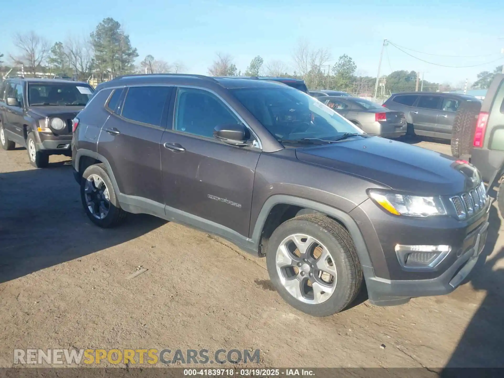 1 Photograph of a damaged car 3C4NJDCB8KT619197 JEEP COMPASS 2019