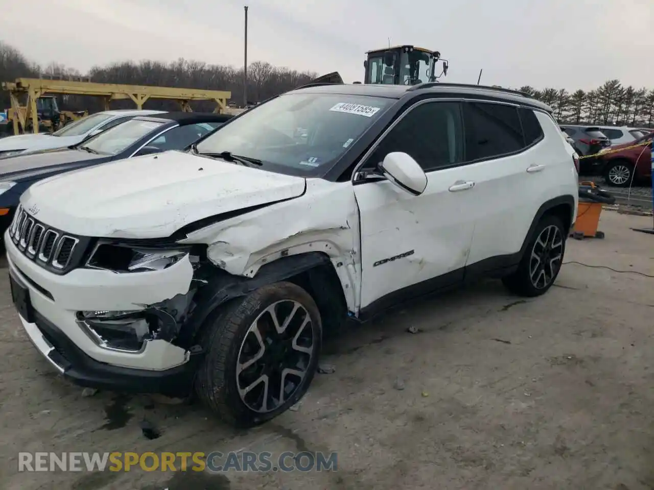 1 Photograph of a damaged car 3C4NJDCB8KT654256 JEEP COMPASS 2019