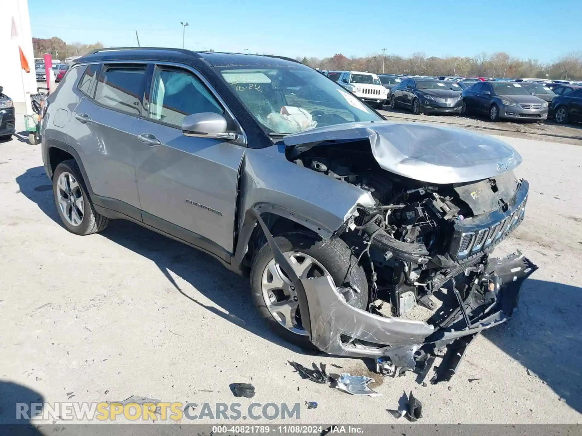 1 Photograph of a damaged car 3C4NJDCB8KT669405 JEEP COMPASS 2019