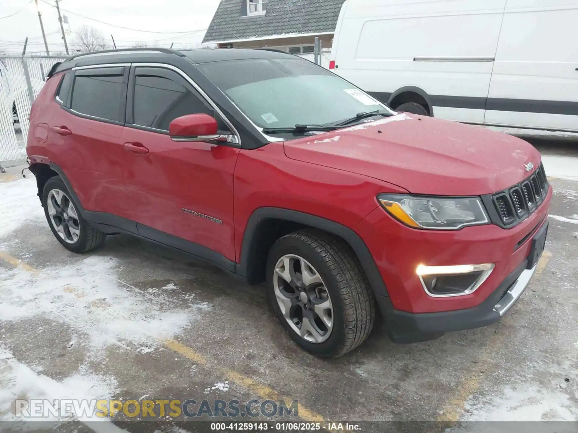 1 Photograph of a damaged car 3C4NJDCB8KT771657 JEEP COMPASS 2019