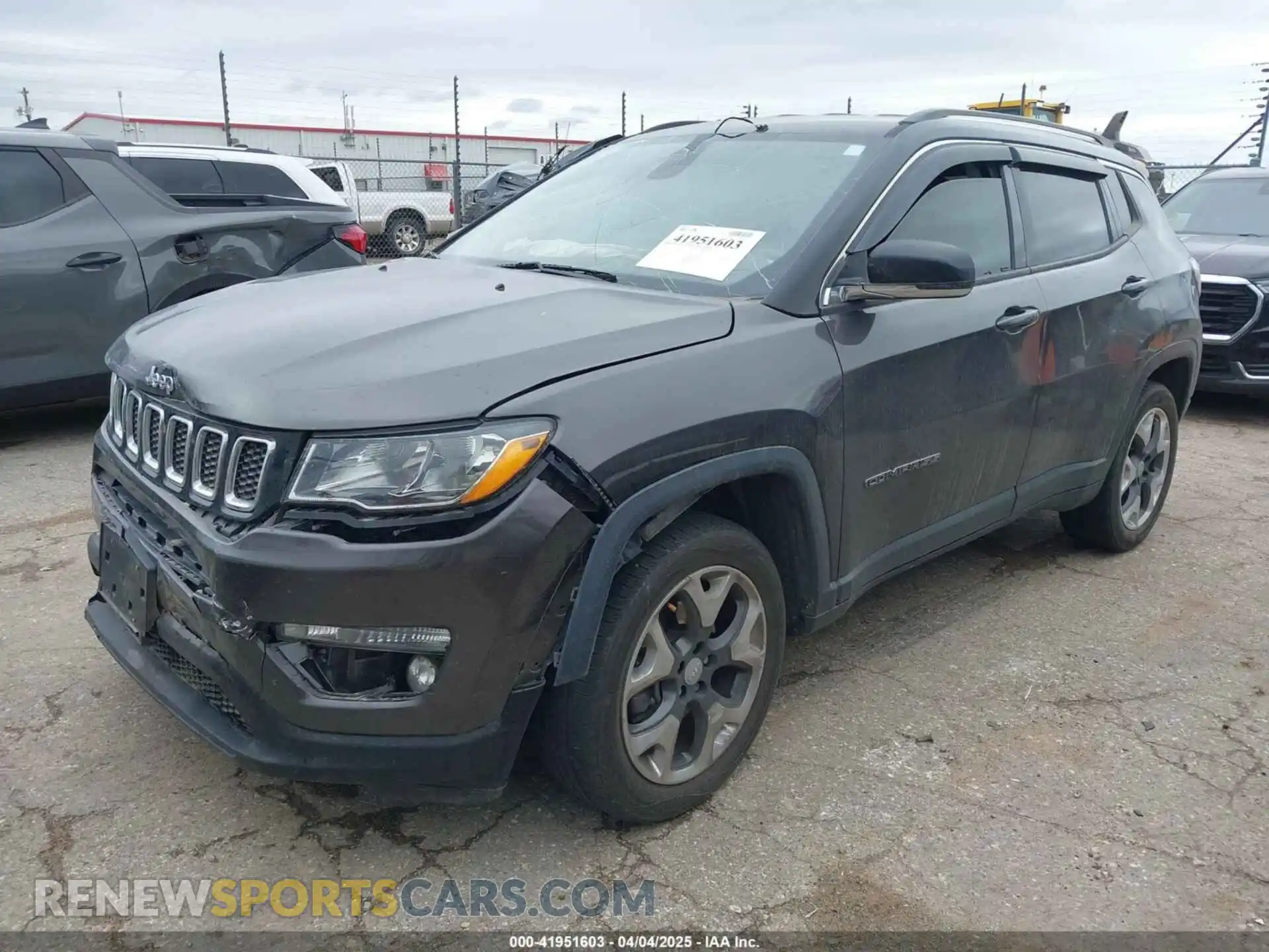 2 Photograph of a damaged car 3C4NJDCB9KT666254 JEEP COMPASS 2019