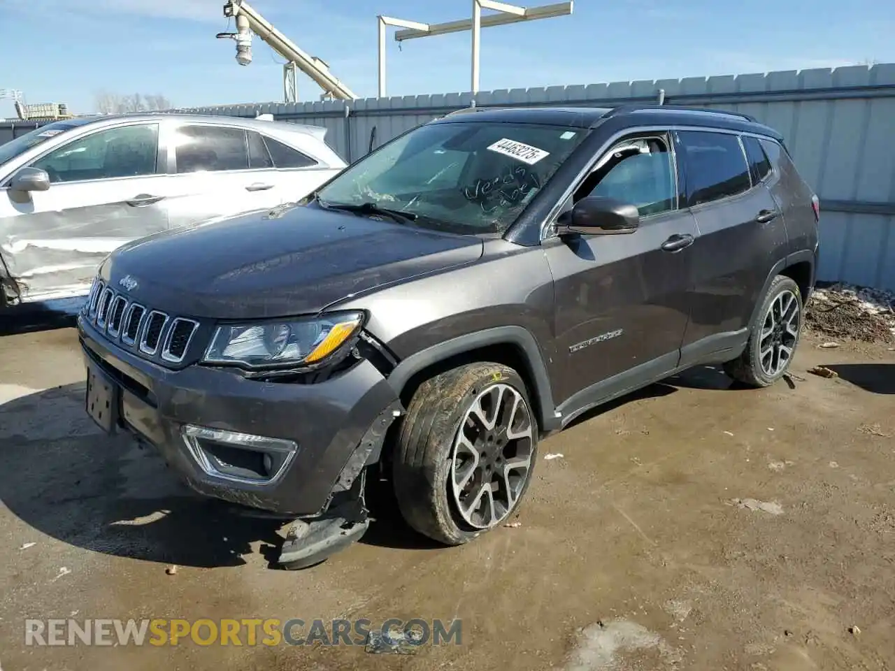1 Photograph of a damaged car 3C4NJDCB9KT673625 JEEP COMPASS 2019