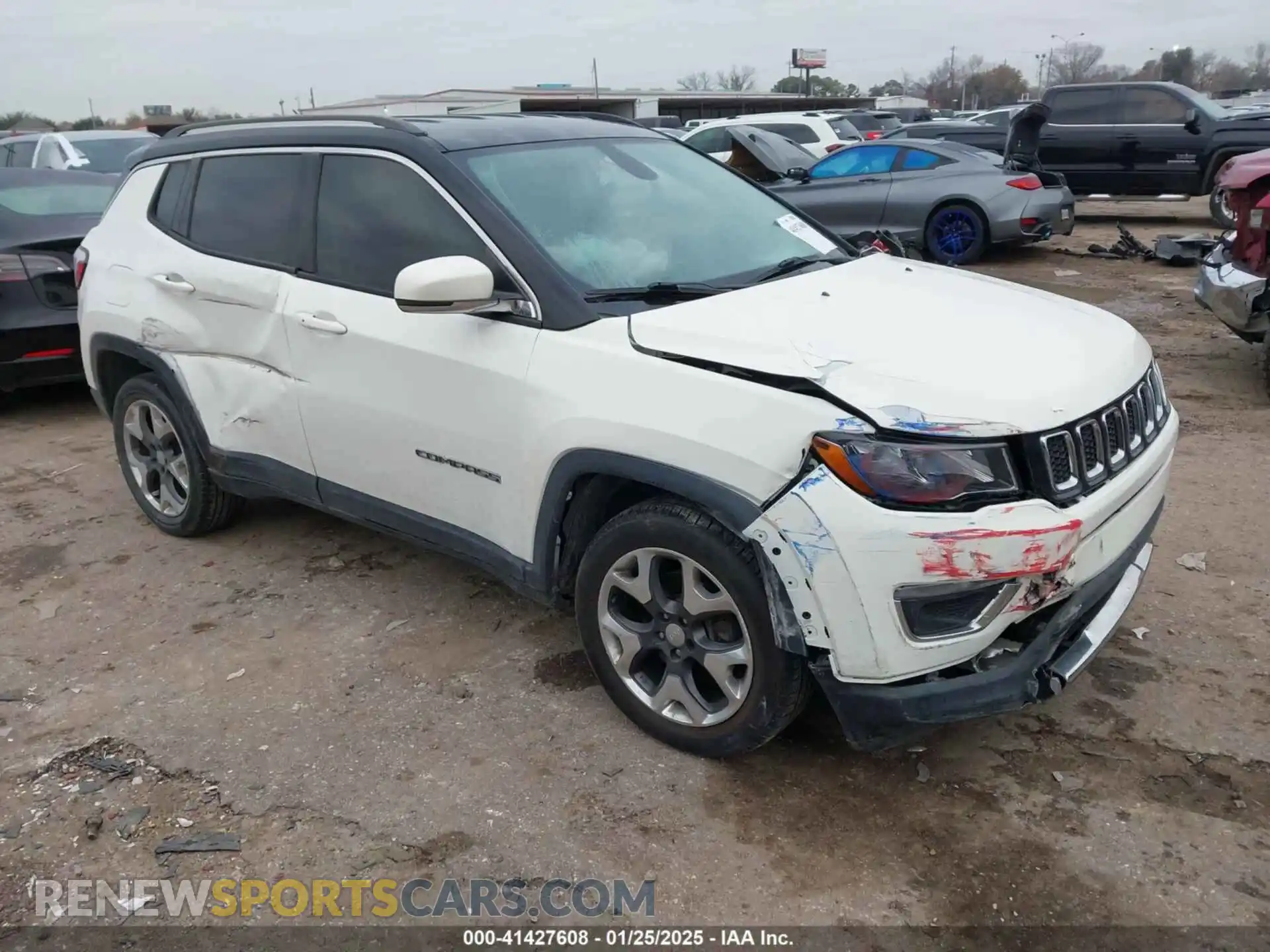 1 Photograph of a damaged car 3C4NJDCB9KT753684 JEEP COMPASS 2019