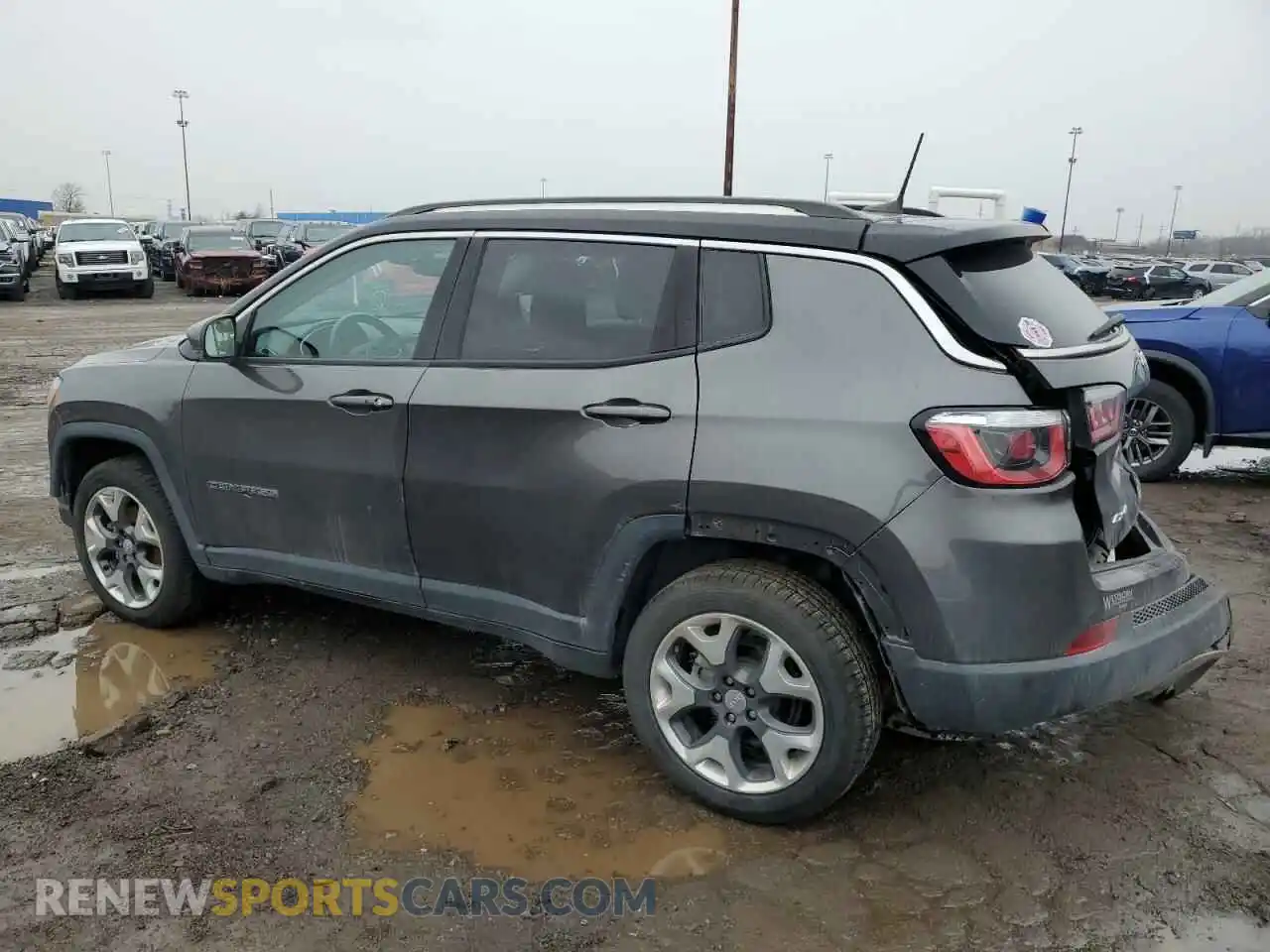 2 Photograph of a damaged car 3C4NJDCB9KT817707 JEEP COMPASS 2019