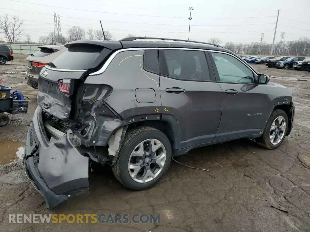 3 Photograph of a damaged car 3C4NJDCB9KT817707 JEEP COMPASS 2019