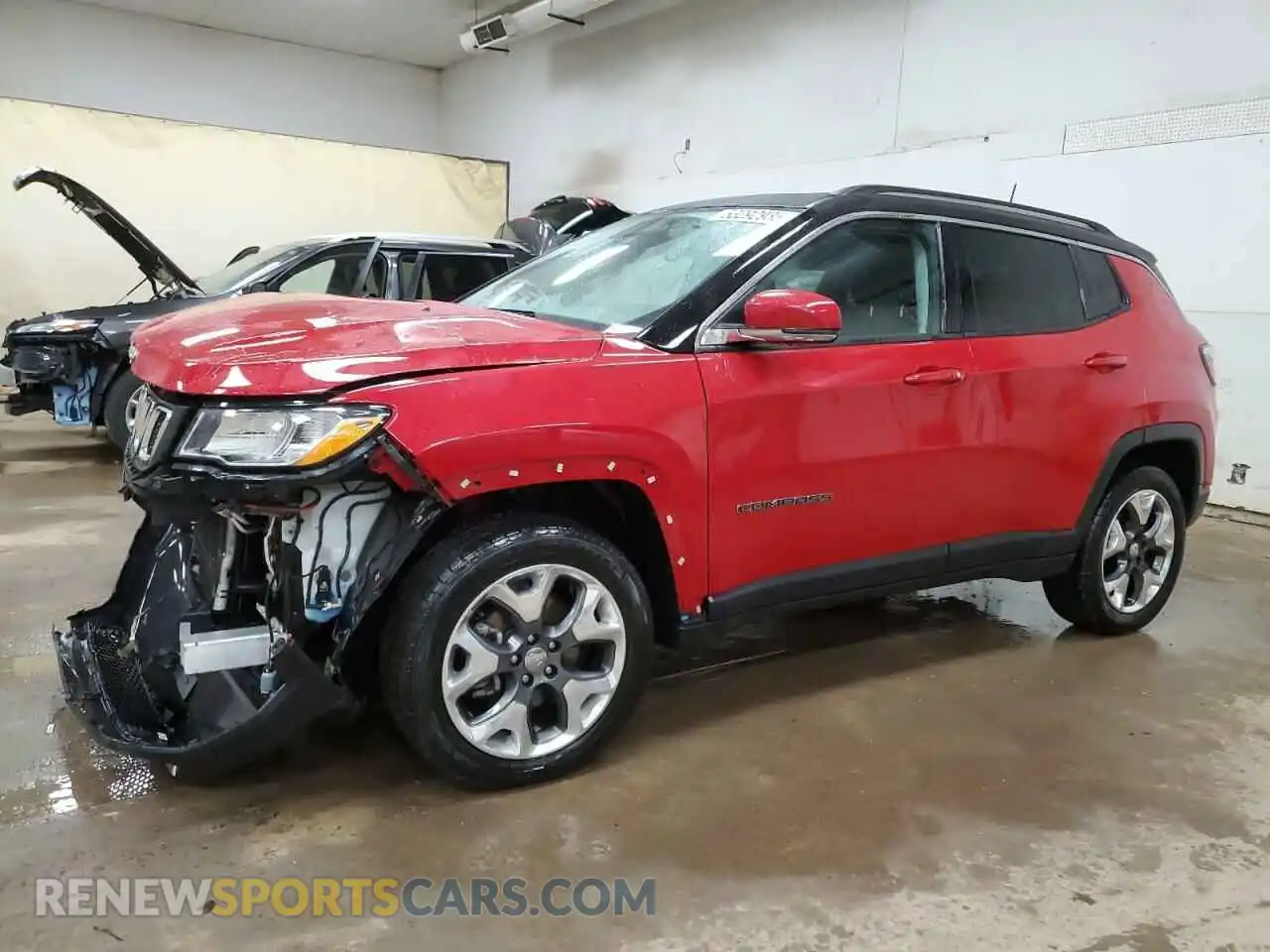 1 Photograph of a damaged car 3C4NJDCBXKT647678 JEEP COMPASS 2019